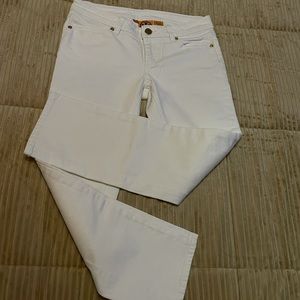 Tory Burch White Cropped Jeans